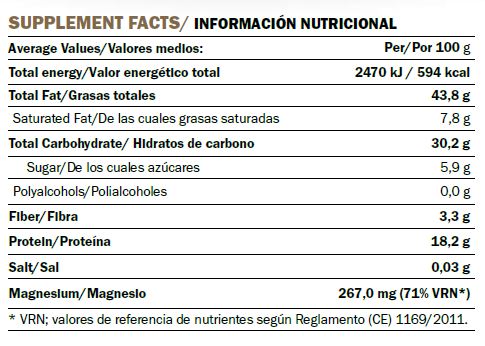 Información Nutricional Smart Nutrition