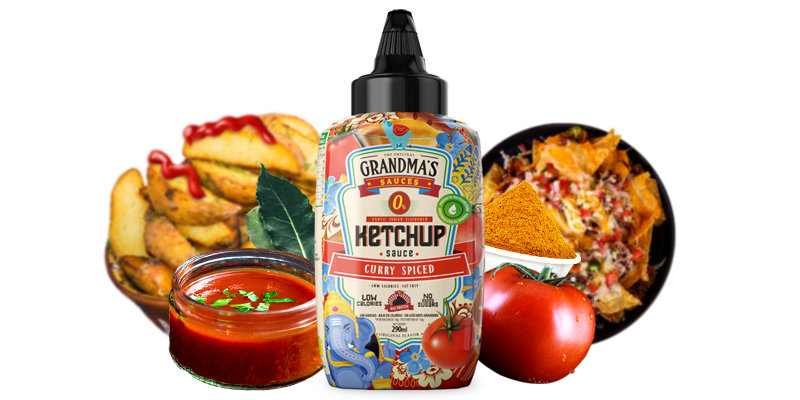 Salsa Ketchup Curry Spiced Grandma's 290 ml - Max Protein