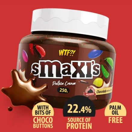 WTF Crema de Proteínas 250 gr m&m's Chocolate con Leche- Max Protrein