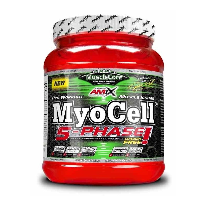 MyoCell 5 Phase 500 gr - Amix Pre Entrenamiento