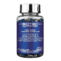 Mega Arginina 90 Cápsulas -Scitec Nutrition Aminoácidos