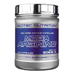 Mega Arginina 140 Cápsulas -Scitec Nutrition Aminoácidos