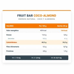 Fruit Bar 22 barritas x 40 gr - Infisport ¡Envíos Gratis!