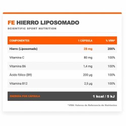 Fe Hierro Liposomado 60 caps - Infisport ¡Envíos Gratis!