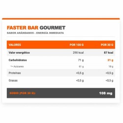 Faster Bar Gourmet 1 x 30 gr - Infisport ¡Envíos Gratis!