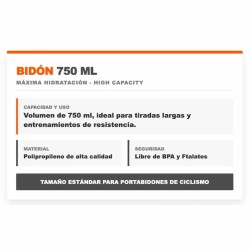 Bidón 750 ml - Infisport  ¡Envíos Gratis!