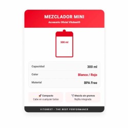 Mezclador Mini 300 ml - Vitobest ¡Envíos Gratis!