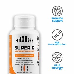 Super C Ascorbato Cálcico 60 Vcaps - VitOBest. ¡Envíos Gratis!