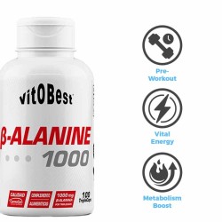 B-Alanine 1000 100 Triplecaps Beta Alanina - Vitobest ¡Envío Graits!