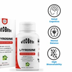 L-Tyrosine 60 caps. - Vitobest ¡Envíos Gratis!