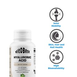 Ácido Hialuronico con MSM 60 Caps - VitOBest. Comprar online