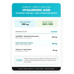 Ácido Hialuronico con MSM 60 Caps - VitOBest. Comprar online