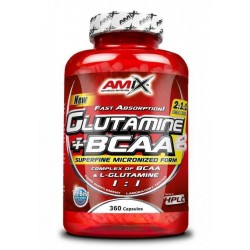 Glutamina + BCAA 360 Caps - Amix Glutamina