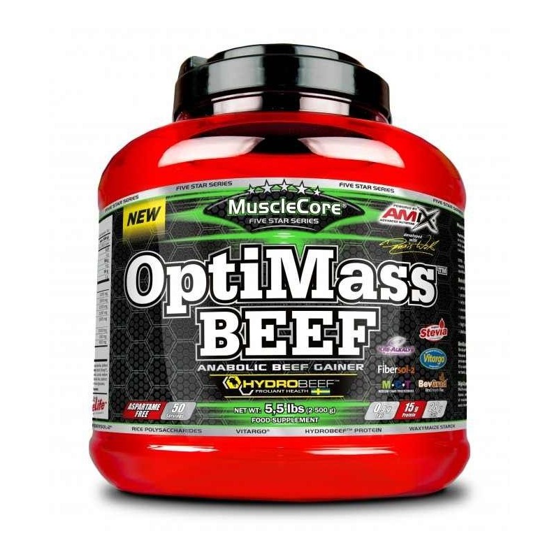 OptiMass Beef 2,5 KG - Amix Musclecore