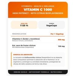 Vitamina C-1000 Con Bioflavonoides 60 Vcaps - VitOBest ¡Envíos Gratis!