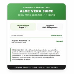 Jugo de Aloe Vera Ecológico 1 Litro - VitOBest ¡Envíos Gratis!