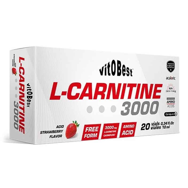 L-Carnitine 3000 - 20x10 ml - VitOBest Frete grátis!