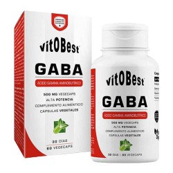GABA Ácido Gamma-Aminobutírico 60 Caps - VitOBest