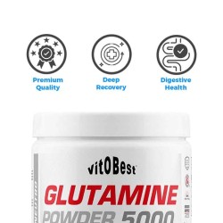 Glutamina Powder 5000 200gr - VitoBest  ¡Envíos Gratis!