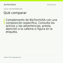 Desert 100 megacápsulas - Qué comparar | Nutricion24