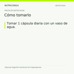 Cápsulas Eggshell membrane 60 megacápsulas - Cómo tomarlo | Nutricion24