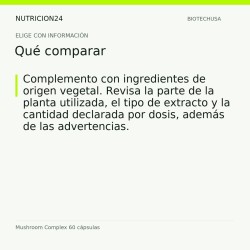 Mushroom Complex 60 cápsulas - Qué comparar | Nutricion24