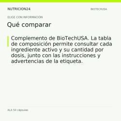 ALA 50 cápsulas - Qué comparar | Nutricion24