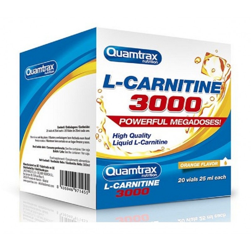 L-carnitina 3000 - 20 Viales Quamtrax Nutrition 		
