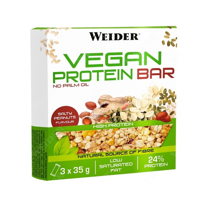 Barritas Vegan Protein - 3x35g - Weider
