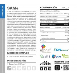SAMe - 200 mg - 50 Caps - VitOBest información