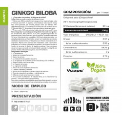 Ginkgo Biloba 60 caps - VitOBest info