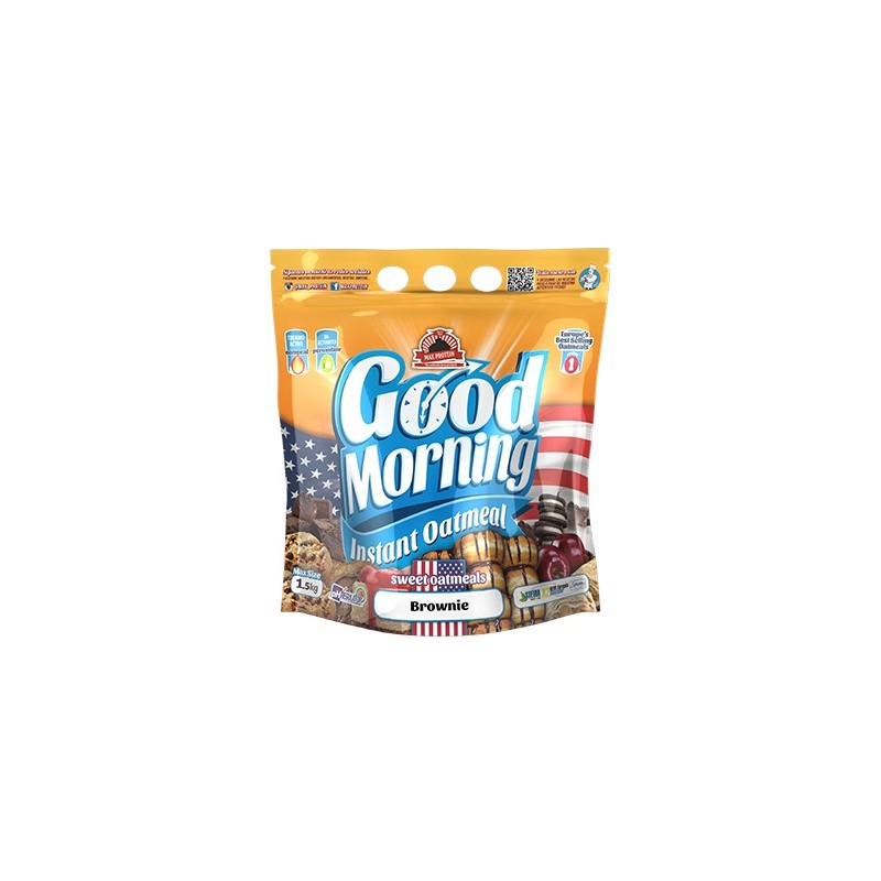 Good Morning Instant Harina Avena 1,5 kg - Max Protein-brownie