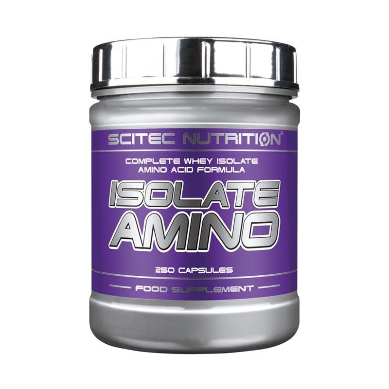 Isolate Amino 250 Cápsulas - Scitec Nutrition - Aminoácidos