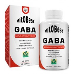 GABA Ácido Gamma-Aminobutírico 60 Caps - VitOBest