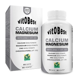 Coral Calcium Magnesium + Vit. D3 - 60 Caps - VitOBest