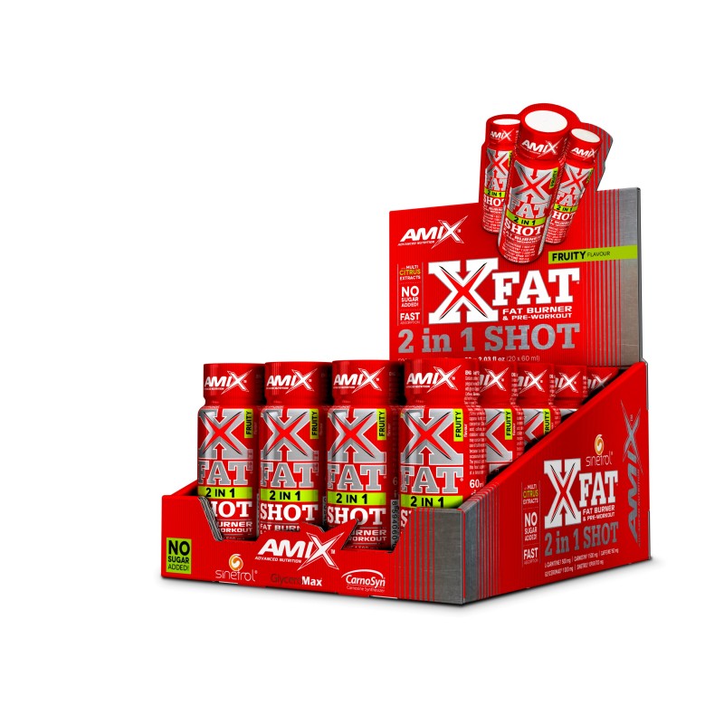 XFAT 2 in 1 Shot Viales 20 x 60 ml - Amix