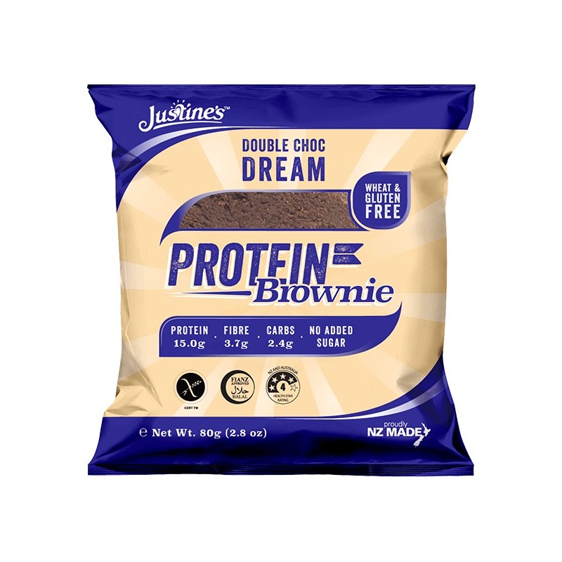 Brownie Protein 1 x 80grs -  Justines Quamtrx