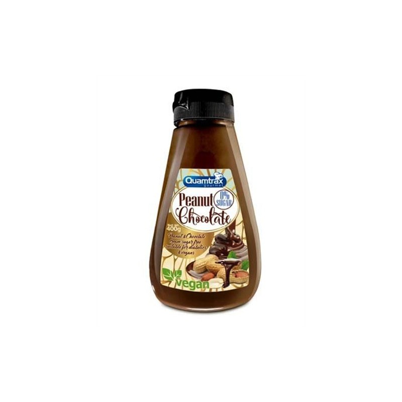 Crema Cacahuete y Chocolate 400 grs - Quamtrax