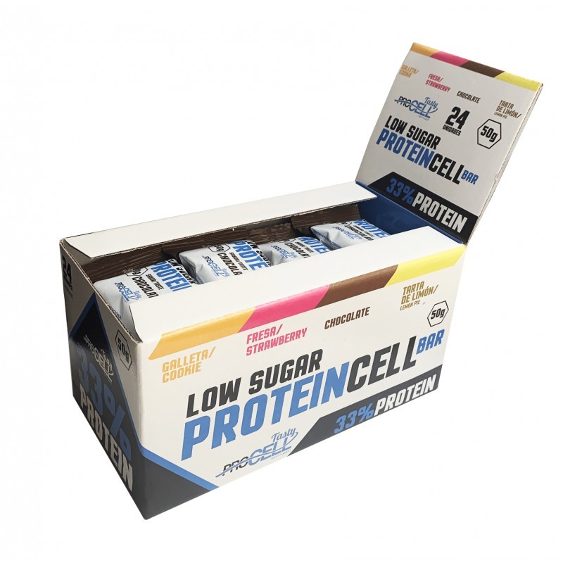Lowsugar ProteinCell 24 x 50 gr Barritas Proteíanas - Procell
