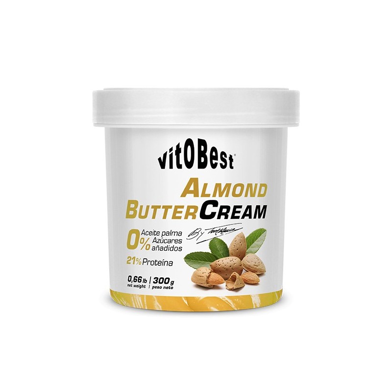 Cream Almond Butter 300 gr - Crema Proteica de Mantequilla de Almendra - Vitobest