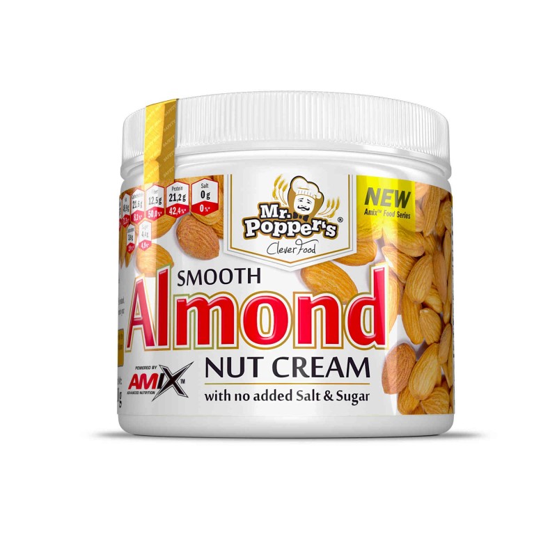 Almond Nut Cream 300 gr Crema de Almendras - Mr Popper's Amix Nutrition