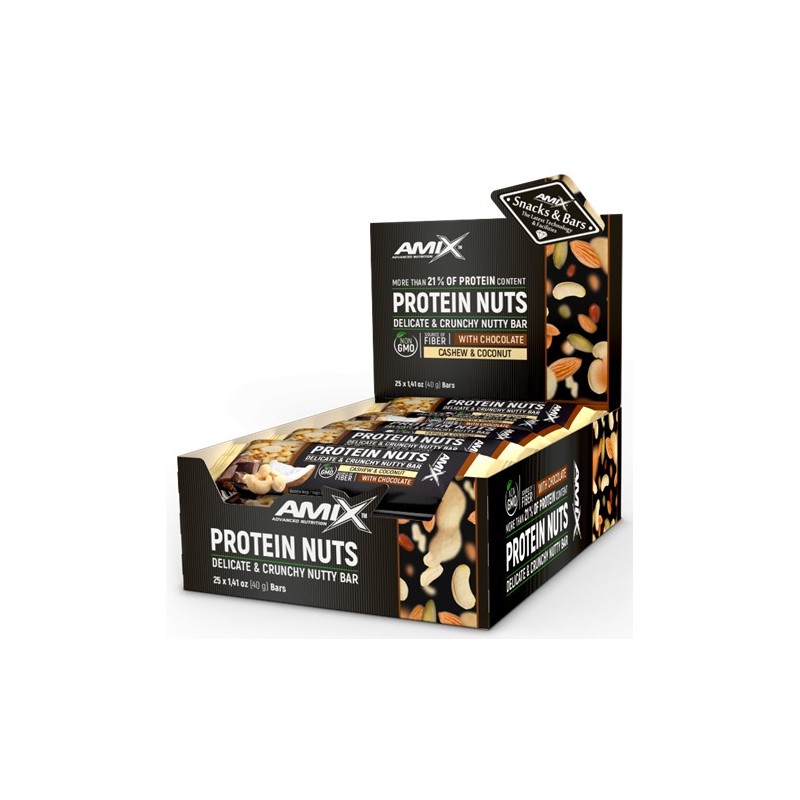 Protein Nuts Bar 25 x 40 grs - Amix