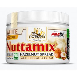 Nuttamix 250 gr Chocolate Blanco y Avellanas - Amix Mr. Poppers