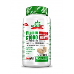 Vitamin C 1000 mg Inmuno forte 60 Vcaps - GreenDay Amix