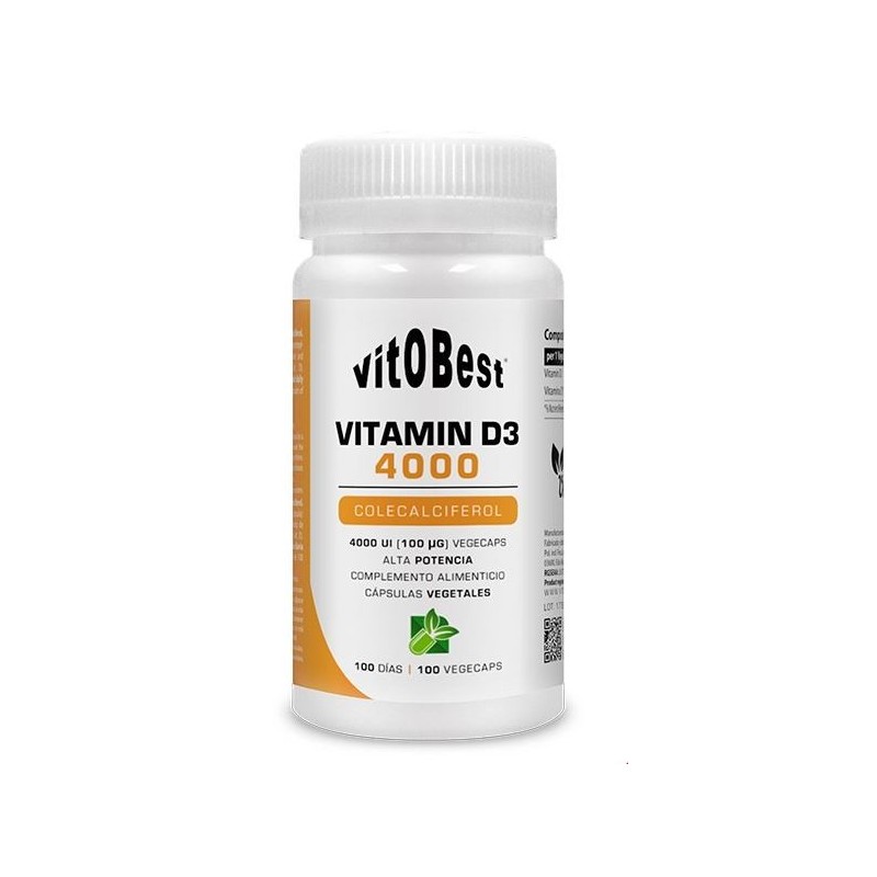 Vitamin D3 4000 100 Vcaps - Vitobest