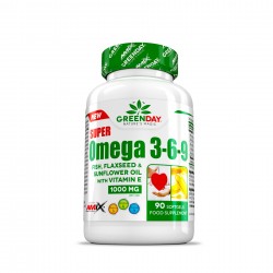 Super Omega 3-6-9 90 capsulas - Greenday