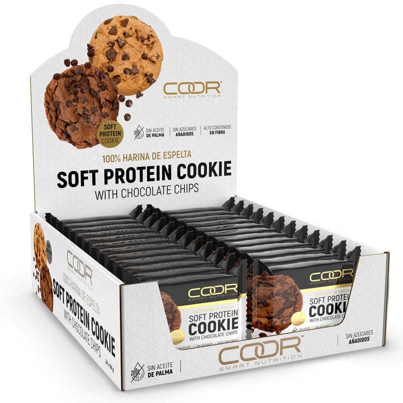 Soft Protein Cookie Doble Chocolate Chips 24 x 50 gr - Coor Smart Nutrition