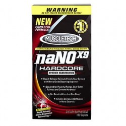 naNO X9 Hardcore Pro Series 180 Cápsulas - Muscletech