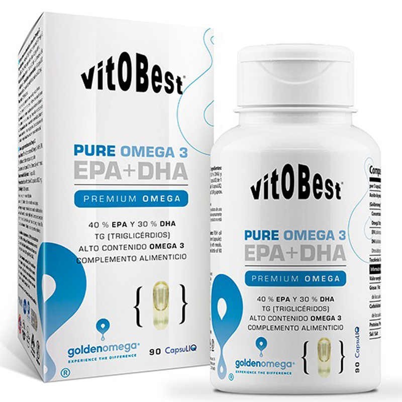Pure Omega 3 EPA DHA 90 Capsuliq - Vitobest