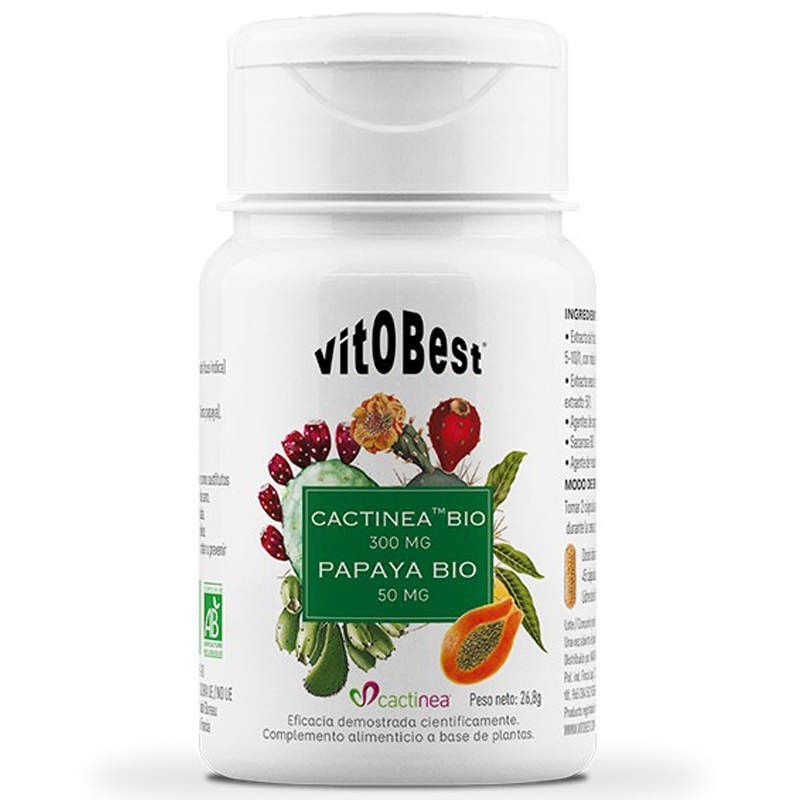 Cactinea Bio & Papaya Bio 45 Vcaps - Vitobest